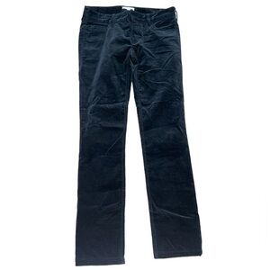 Vince Faux Velvet Black Cotton Pants